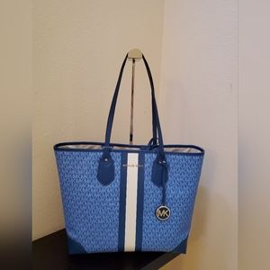Michael kors Eva Large Tote Shoulder Bag With Pouch